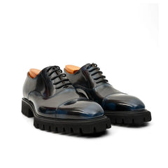 Black Blue  Lug-Sole Oxford DIVINCH