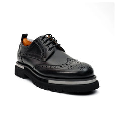 Black Brogue Lug-Sole Derby DIVINCH