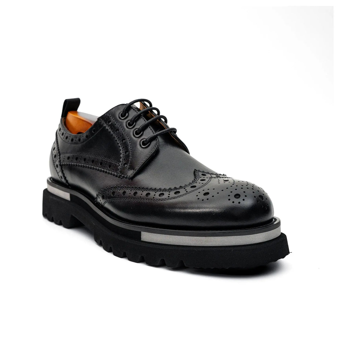Black Brogue Lug-Sole Derby DIVINCH