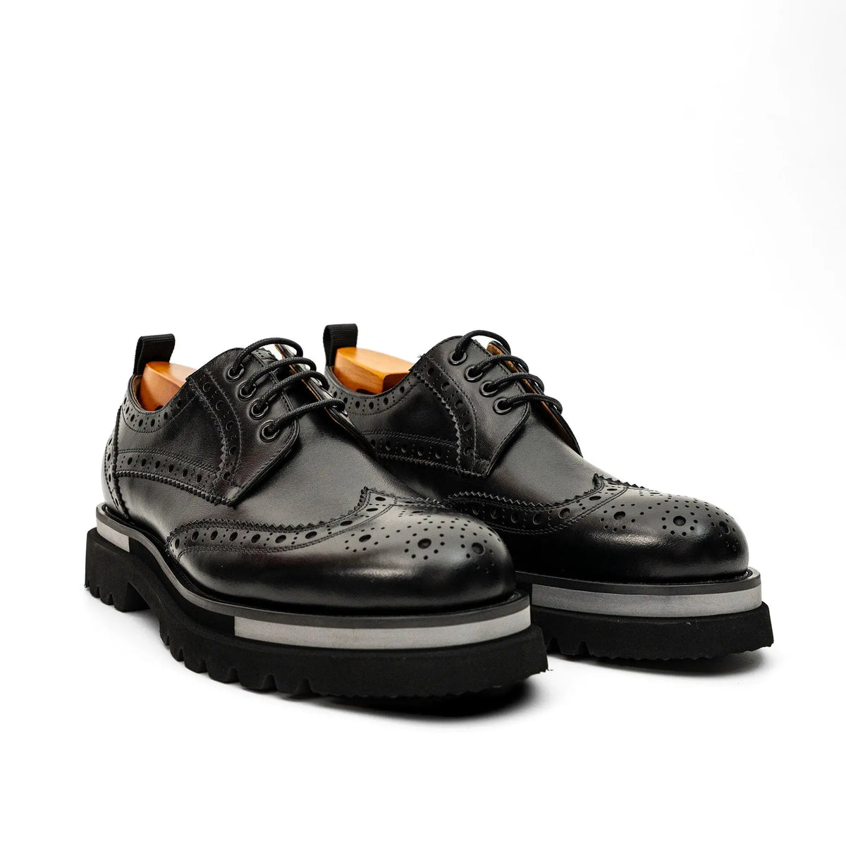 Black Brogue Lug-Sole Derby DIVINCH
