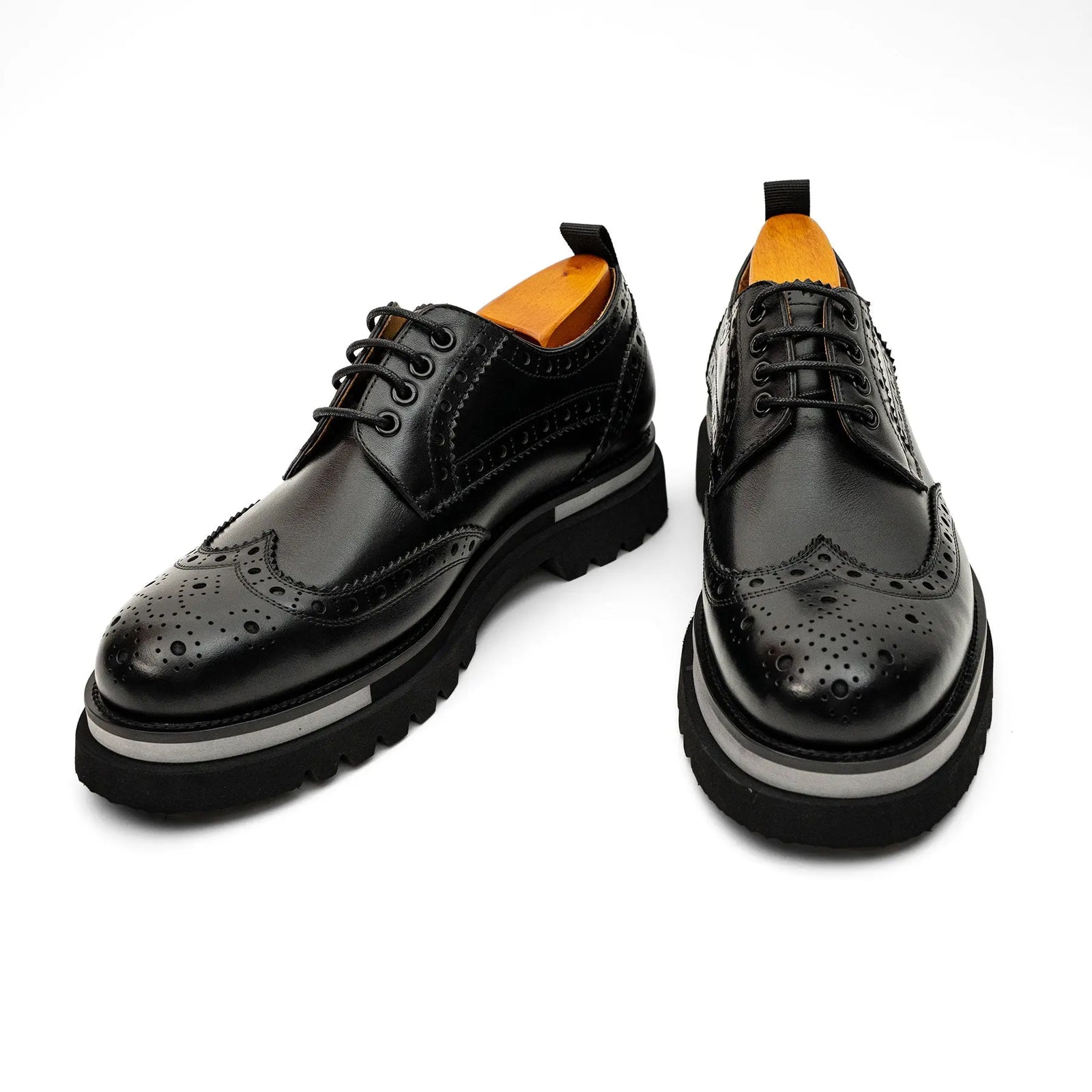Black Brogue Lug-Sole Derby DIVINCH
