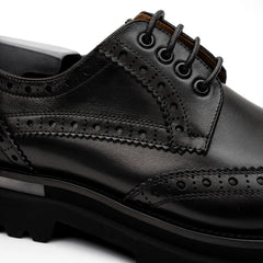 Black Brogue Lug-Sole Derby DIVINCH
