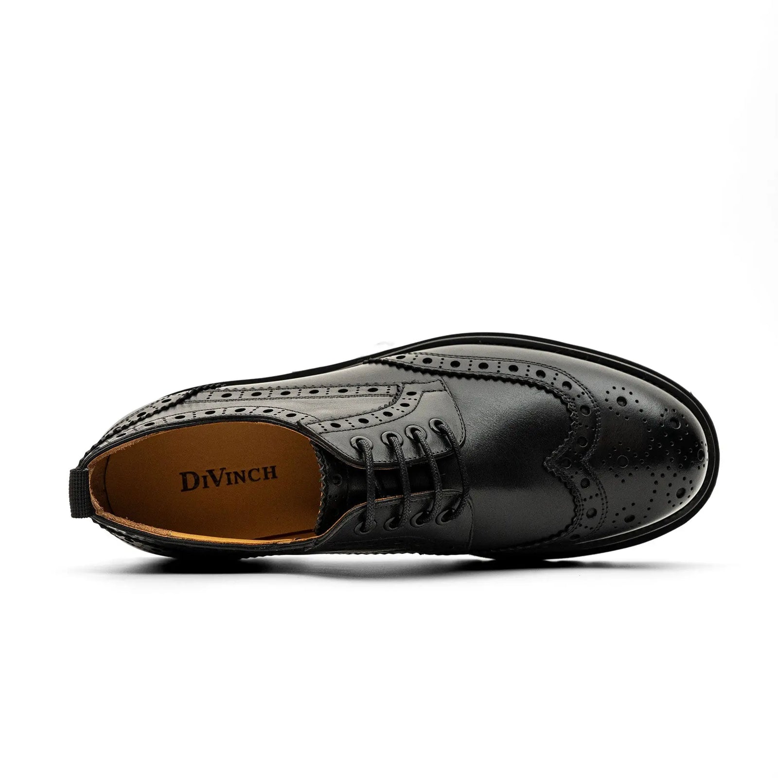 Black Brogue Lug-Sole Derby DIVINCH