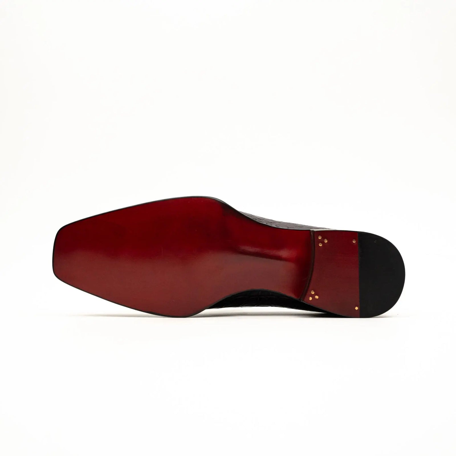Black Burgundy Crocodile Bit Loafer DIVINCH