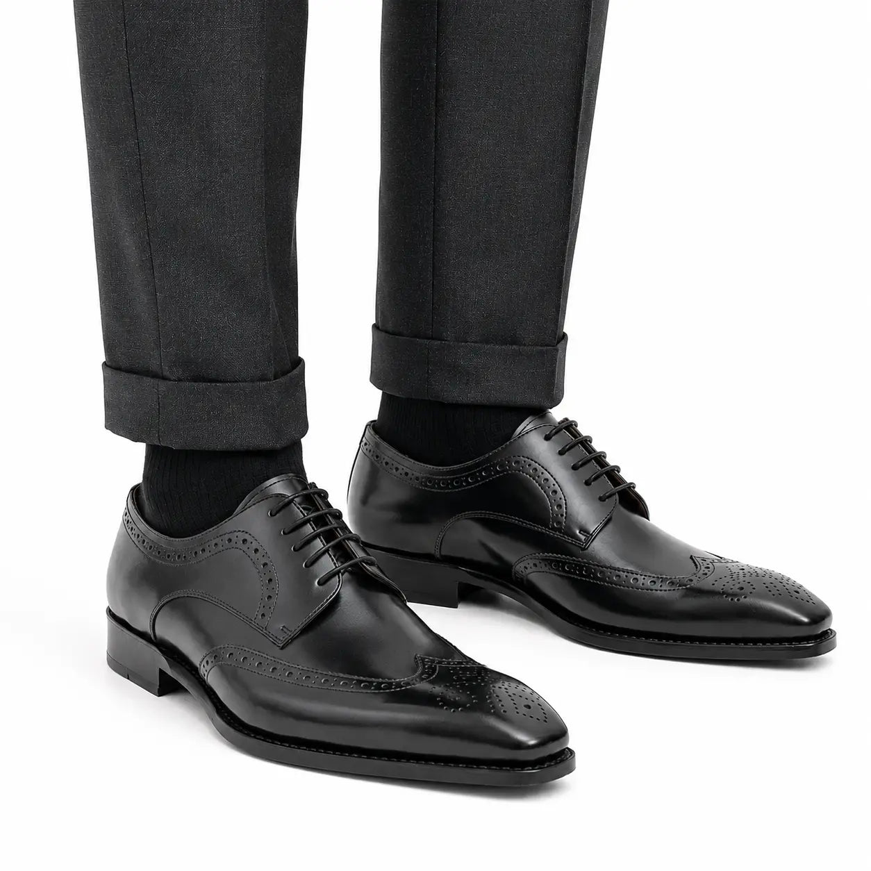 Black Burnished Wingtip Derby