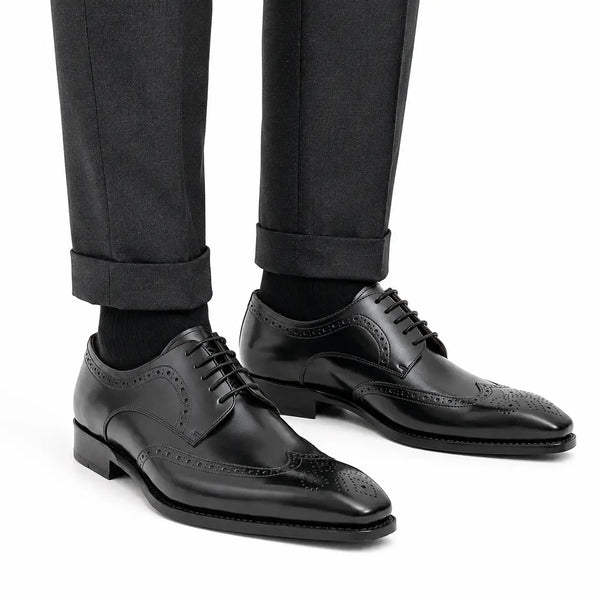 Black Burnished Wingtip Derby