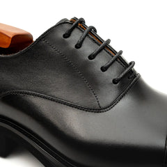Black Calf Lug-Sole Oxford DIVINCH