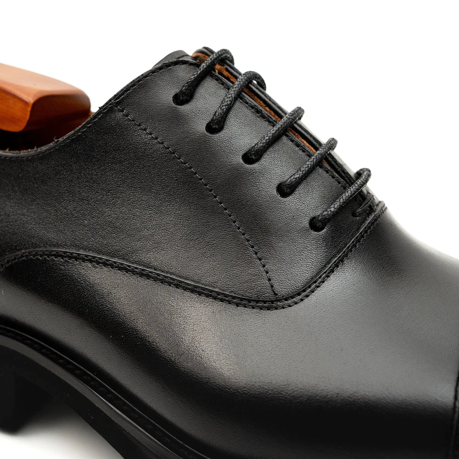 Black Calf Lug-Sole Oxford DIVINCH