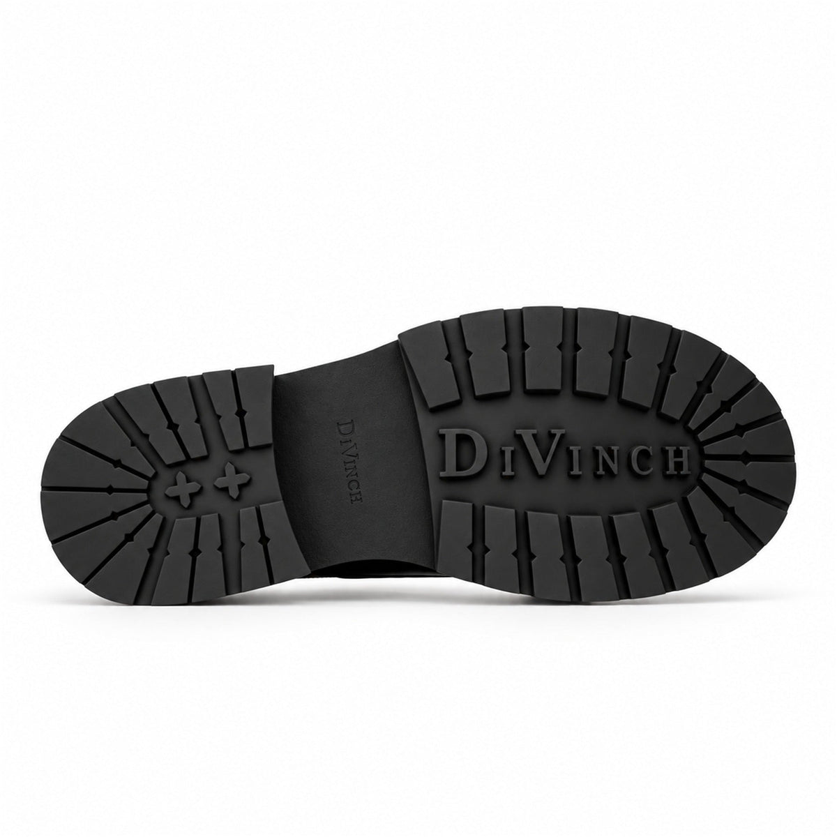 DIVINCH 6501B black calfskin cap-toe Derby shoes - 08 outsole