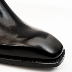 Black Calfskin Monk Strap Boot DIVINCH