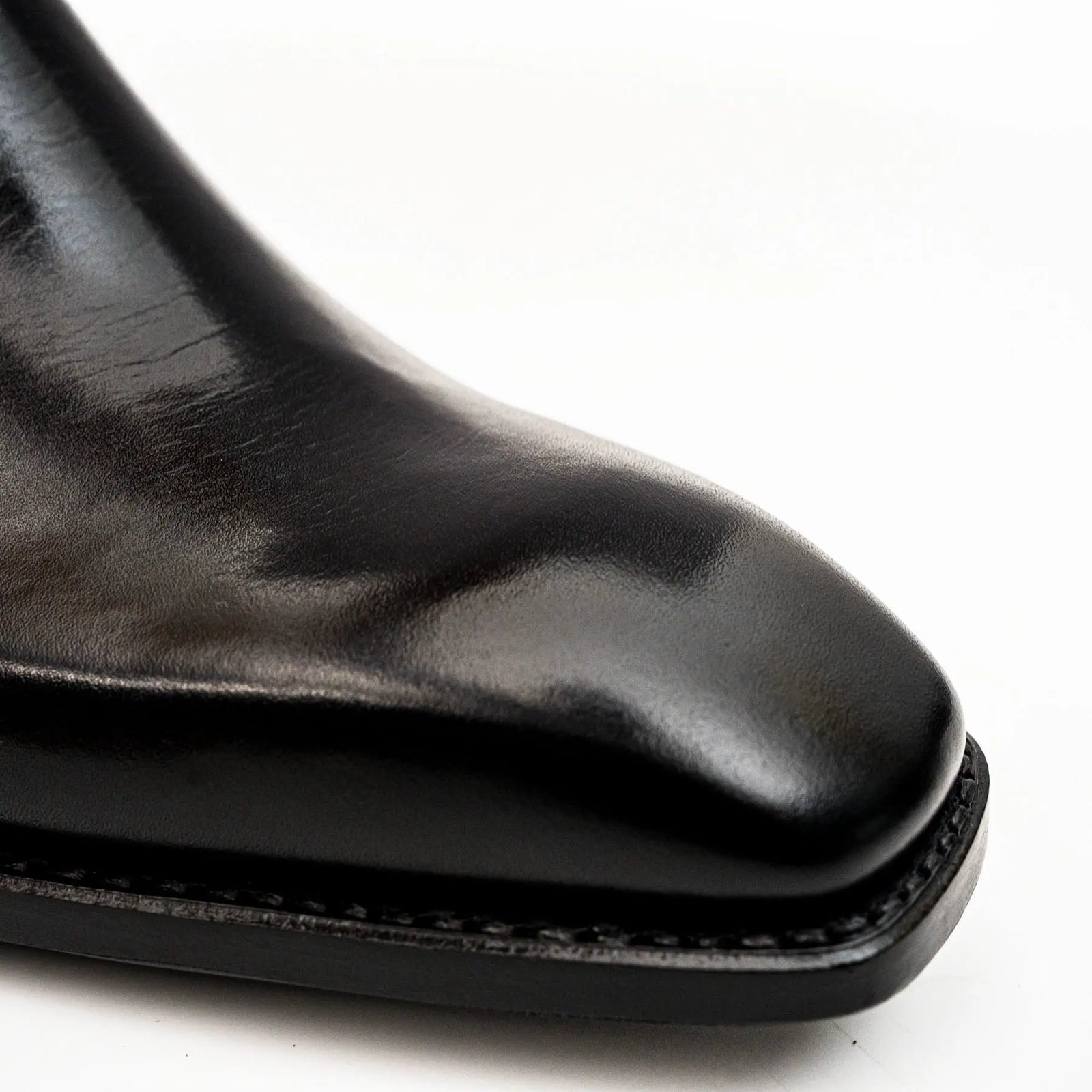 Black Calfskin Monk Strap Boot DIVINCH