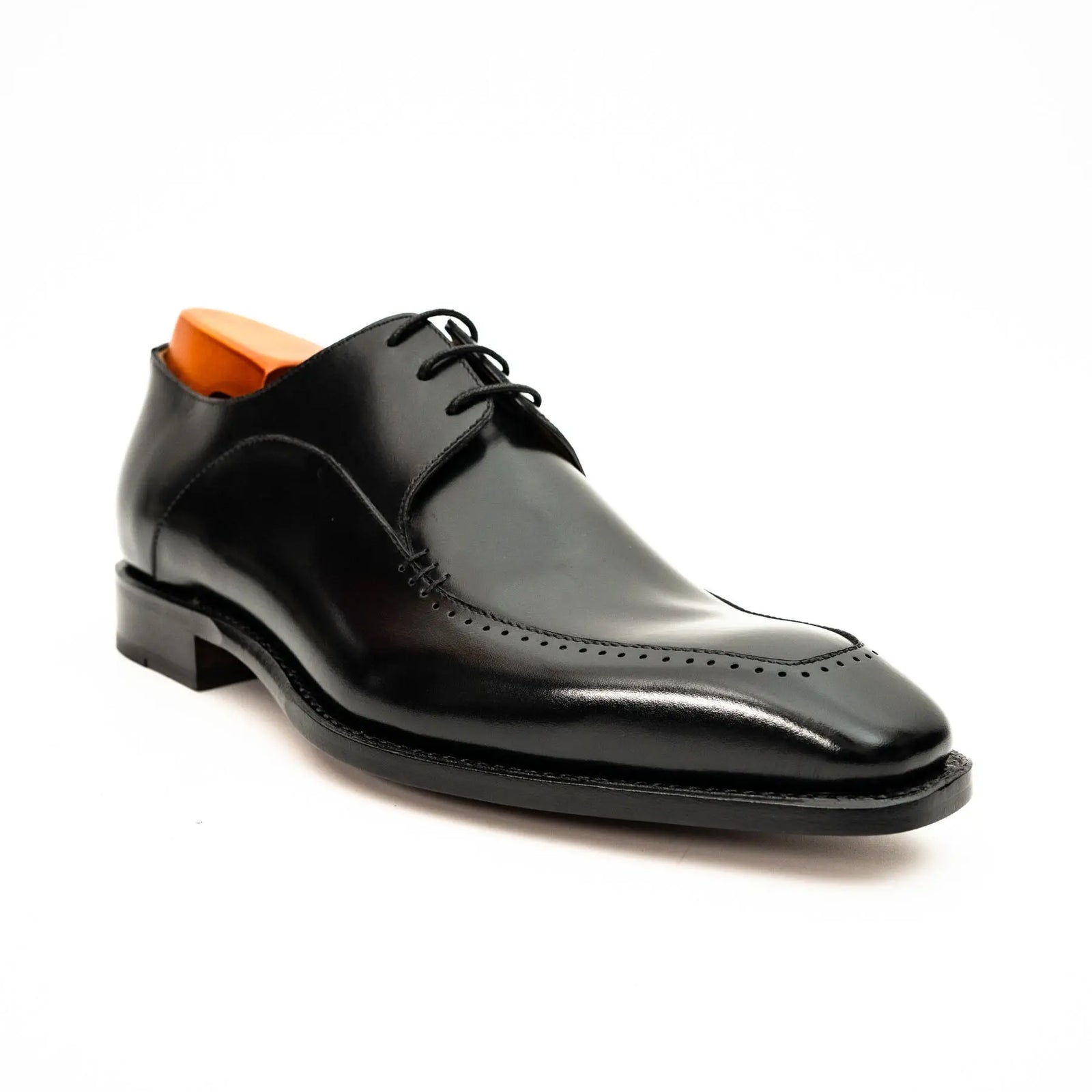 Black Chiseled Goodyear Oxford Shoe DIVINCH