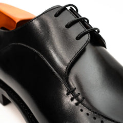 Black Chiseled Goodyear Oxford Shoe DIVINCH