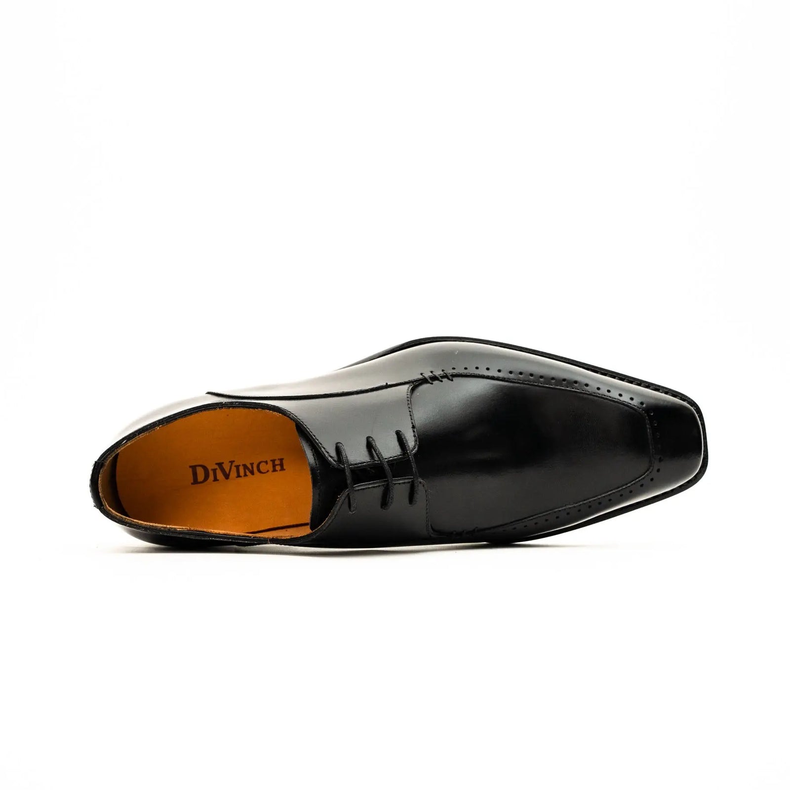 Black Chiseled Goodyear Oxford Shoe DIVINCH