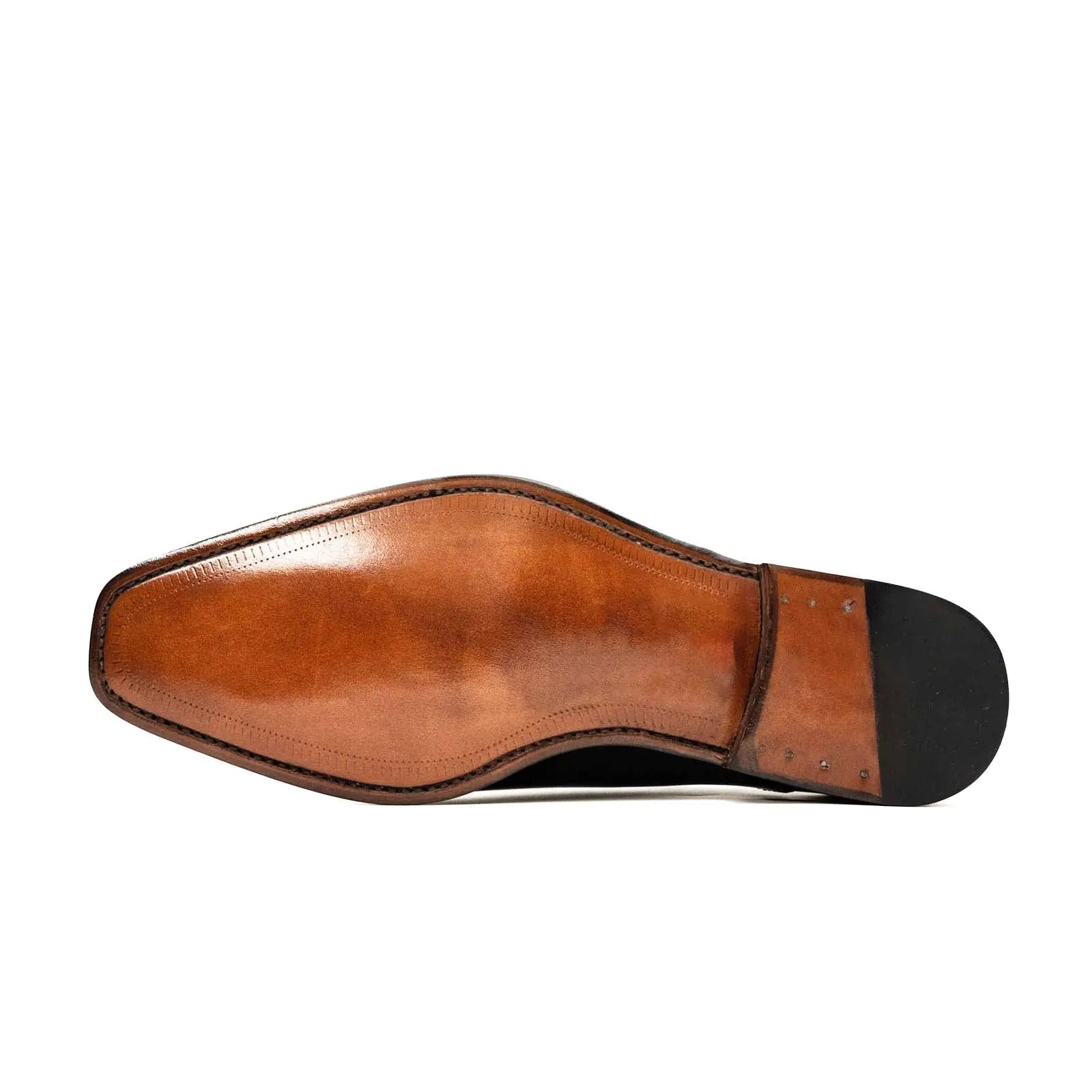 Black Chiseled Goodyear Oxford Shoe