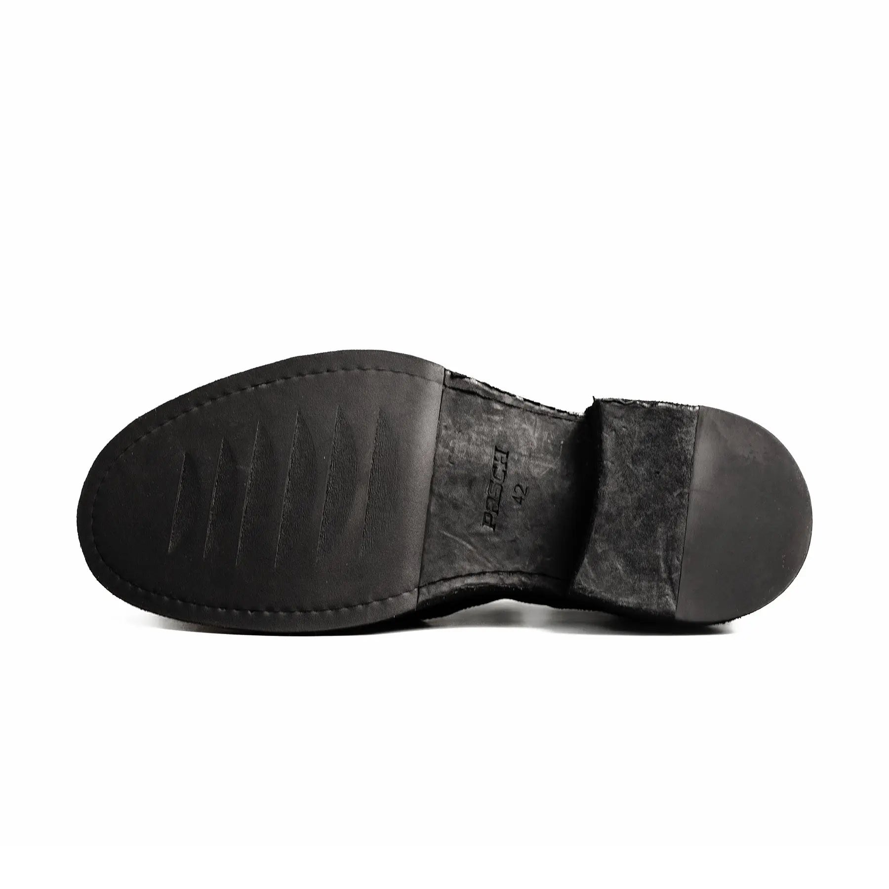 Black Horsehide Slip-On Loafers
