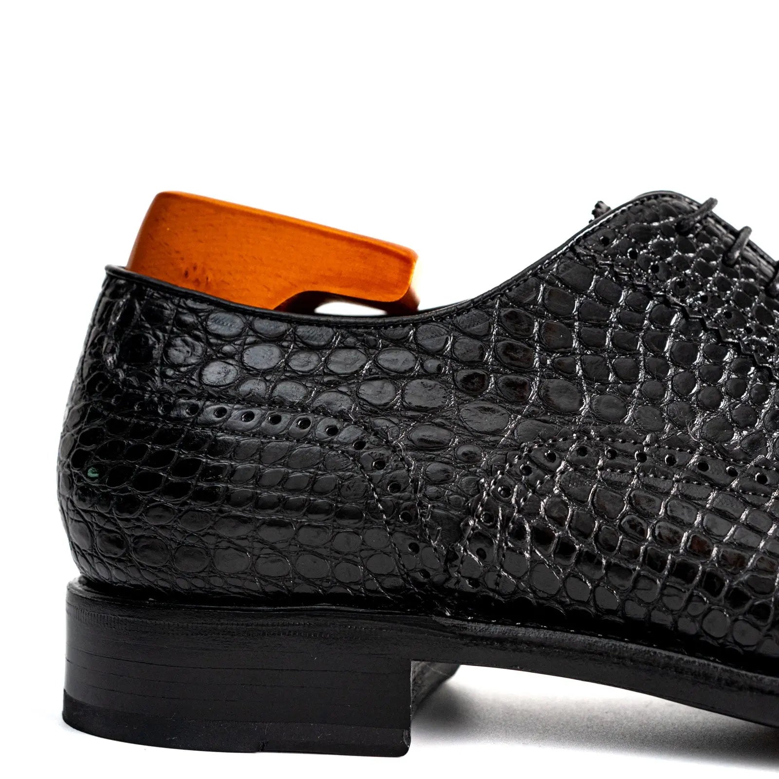 Black Crocodile Goodyear Oxfords DIVINCH