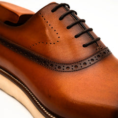 Black Crocodile-Textured Oxford DIVINCH