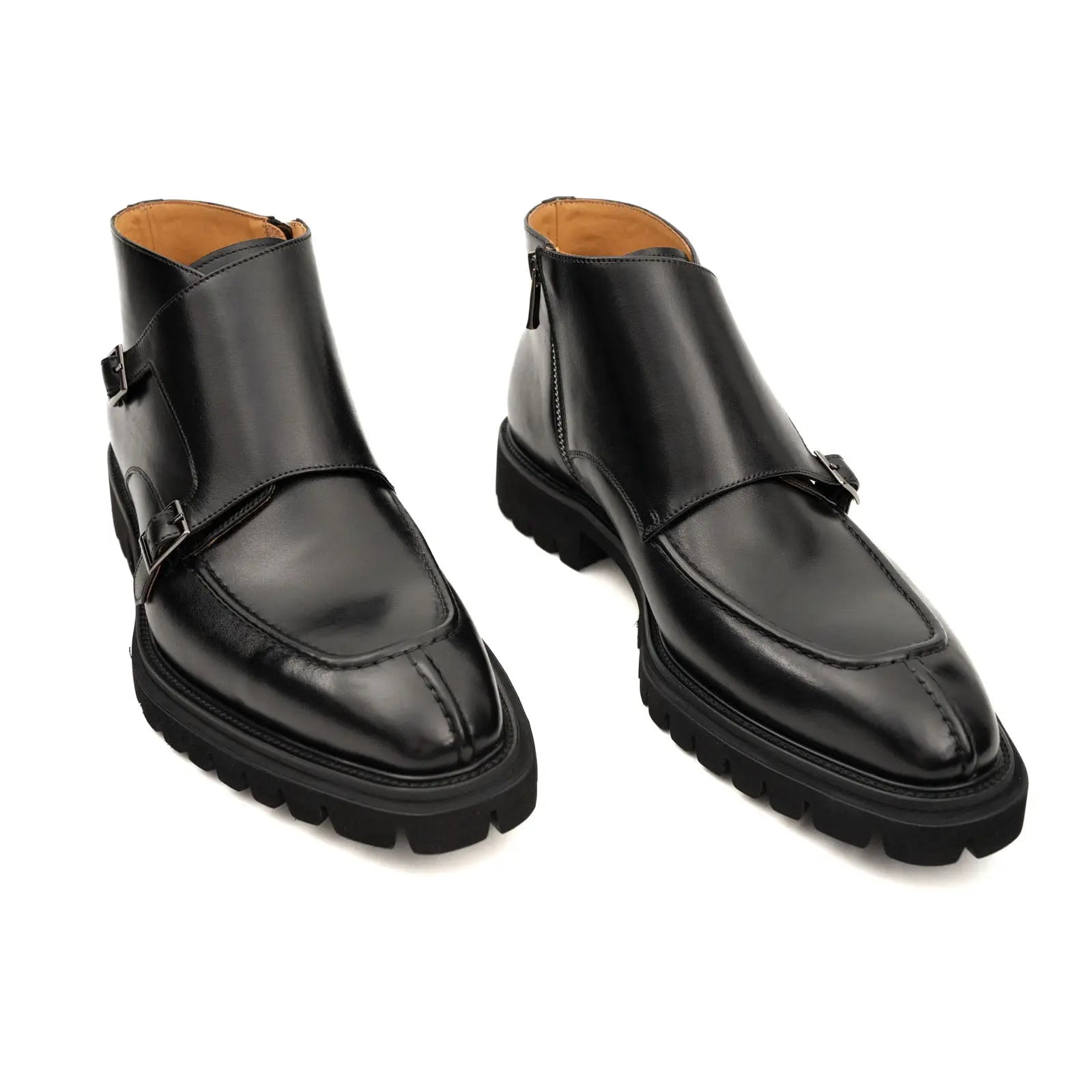 Black Double Monk Lug Boot DIVINCH