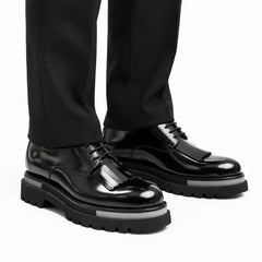 Black Fringe Platform Derby