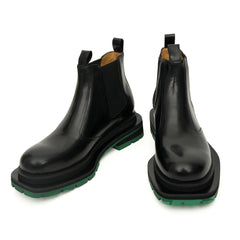 Black Green-Sole Chelsea Boots DIVINCH