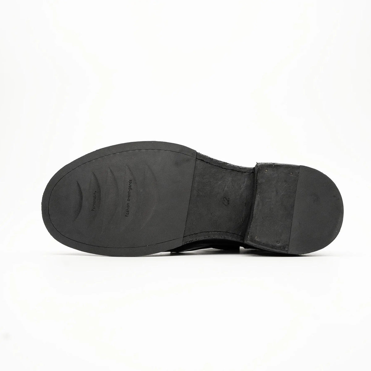 Black Horsehide Chukka Combat Boots DIVINCH
