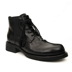 Black Horsehide Chukka Combat Boots DIVINCH