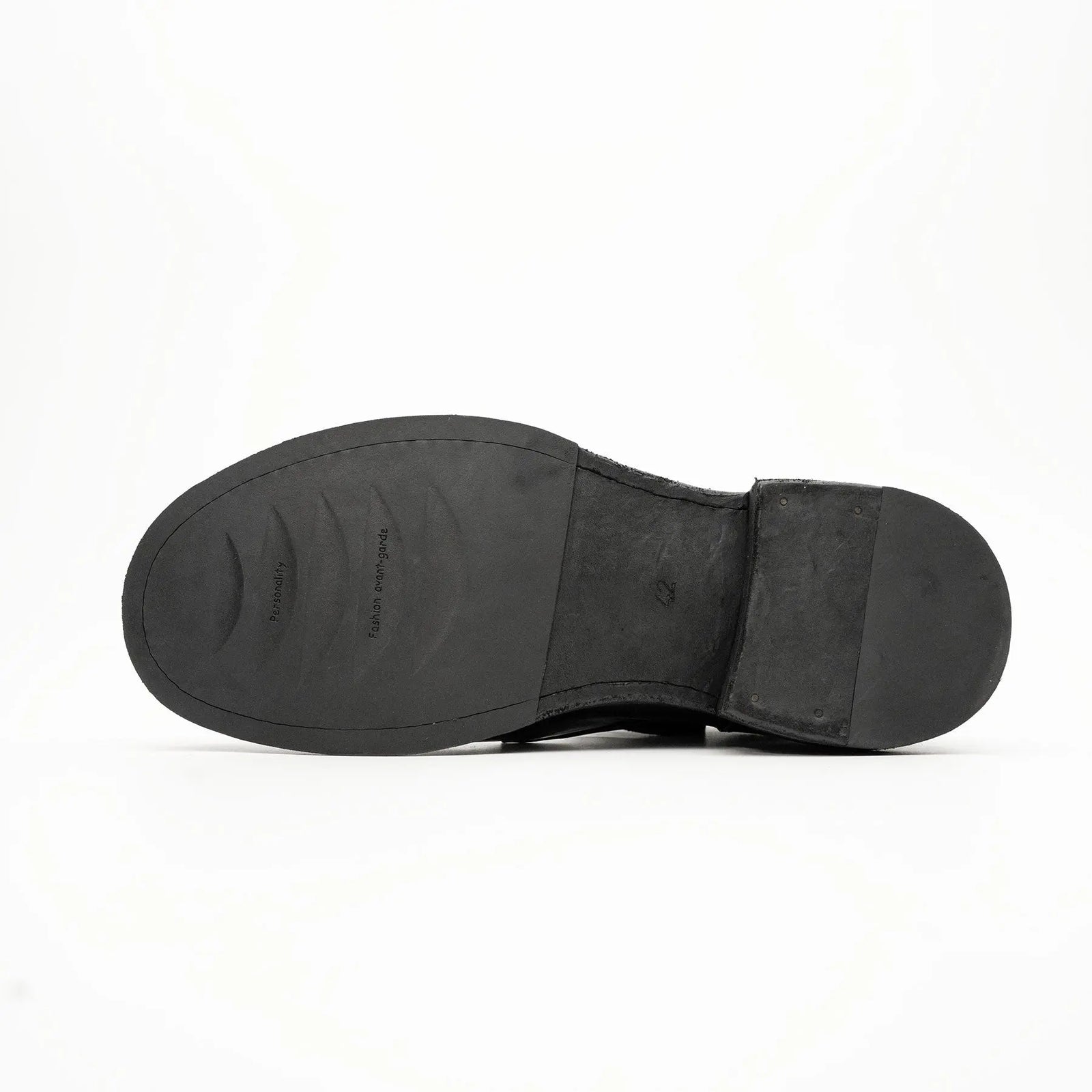 Black Horsehide Chukka Combat Boots