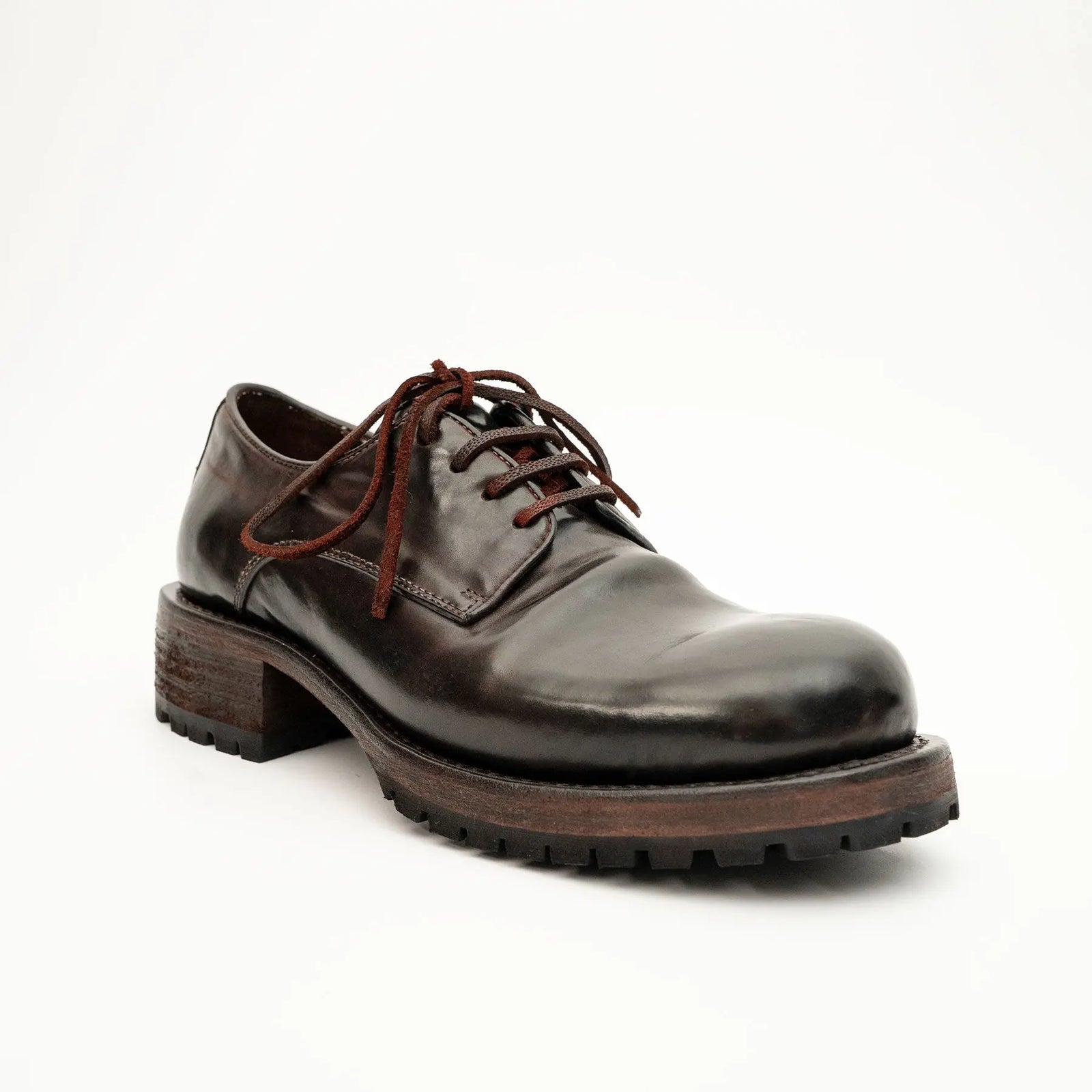 Dark Espresso Horsehide Lug Sole Derby