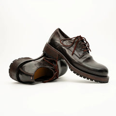 Dark Espresso Horsehide Lug Sole Derby