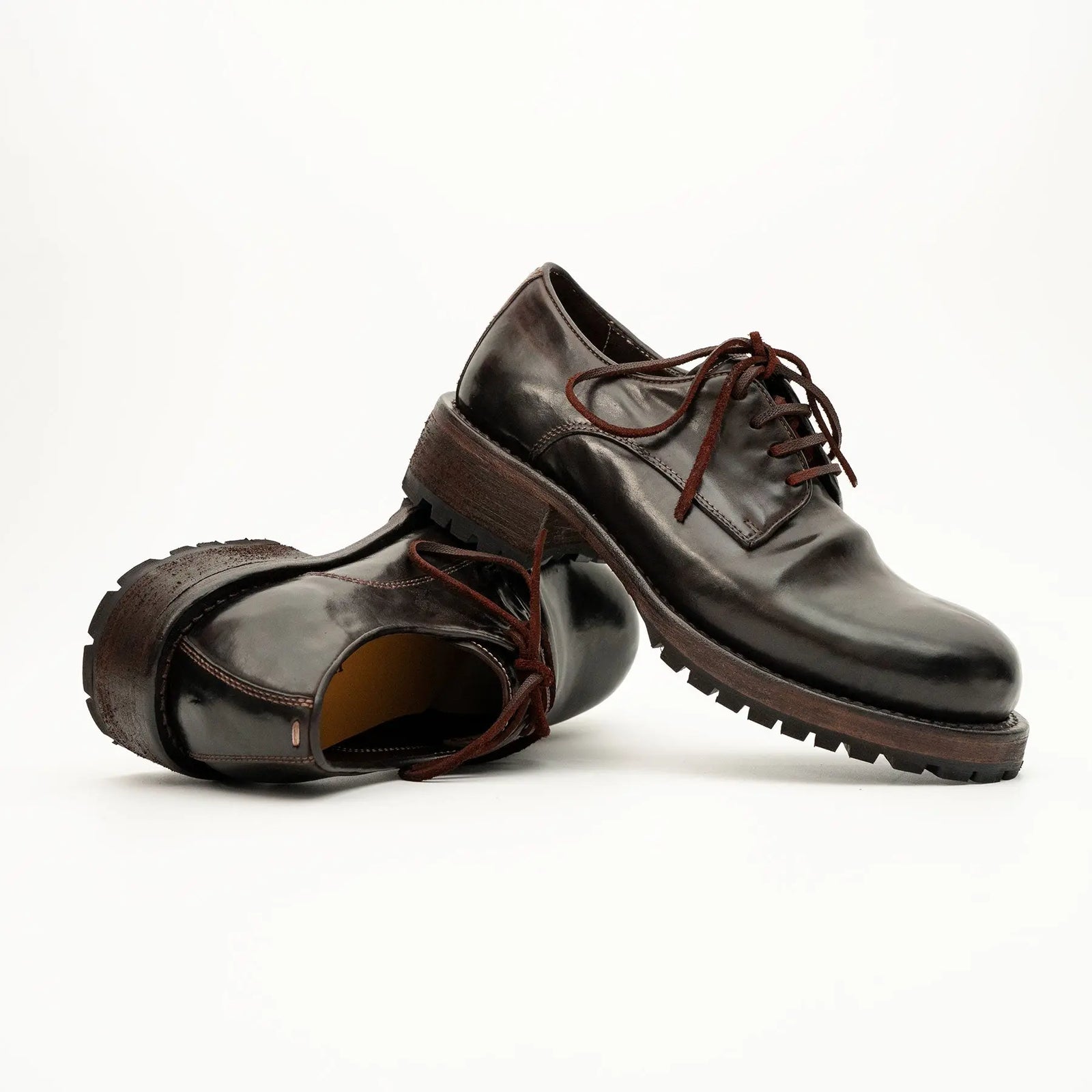 Dark Espresso Horsehide Lug Sole Derby