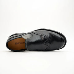 Black Horsehide Slip-On Loafers DIVINCH