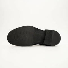 Black Horsehide Slip-On Loafers DIVINCH