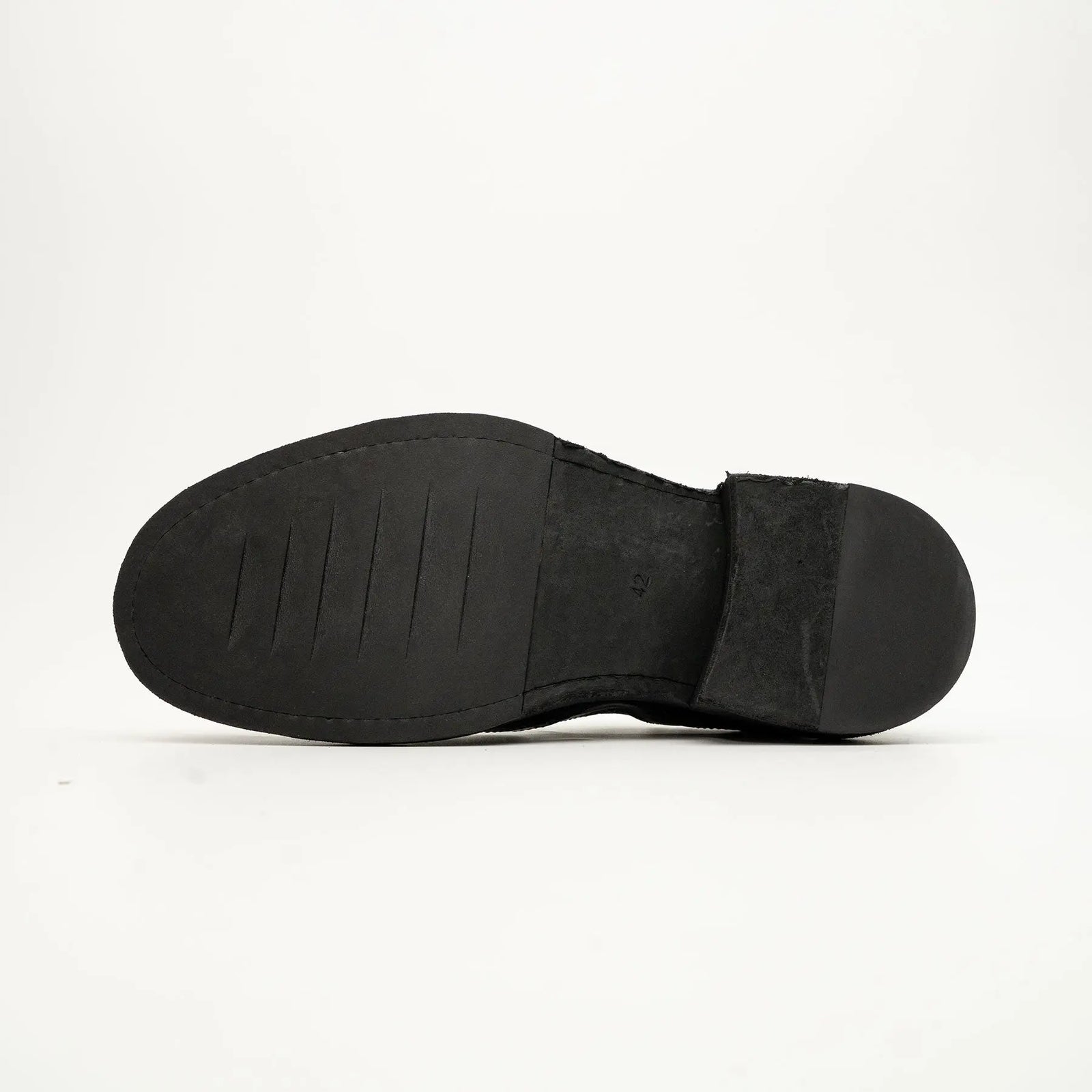 Black Horsehide Slip-On Loafers DIVINCH