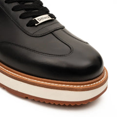 DIVINCH 6301B black lace-up shoes toe and sole detail