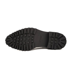 Black Leather Platform Chelsea DIVINCH