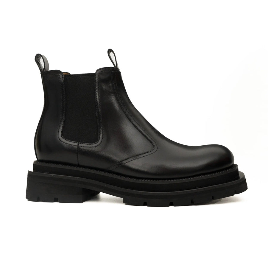 Black Lug-Sole Chelsea Boots DIVINCH