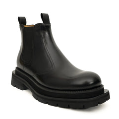 Black Lug-Sole Chelsea Boots DIVINCH