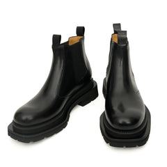 Black Lug-Sole Chelsea Boots DIVINCH