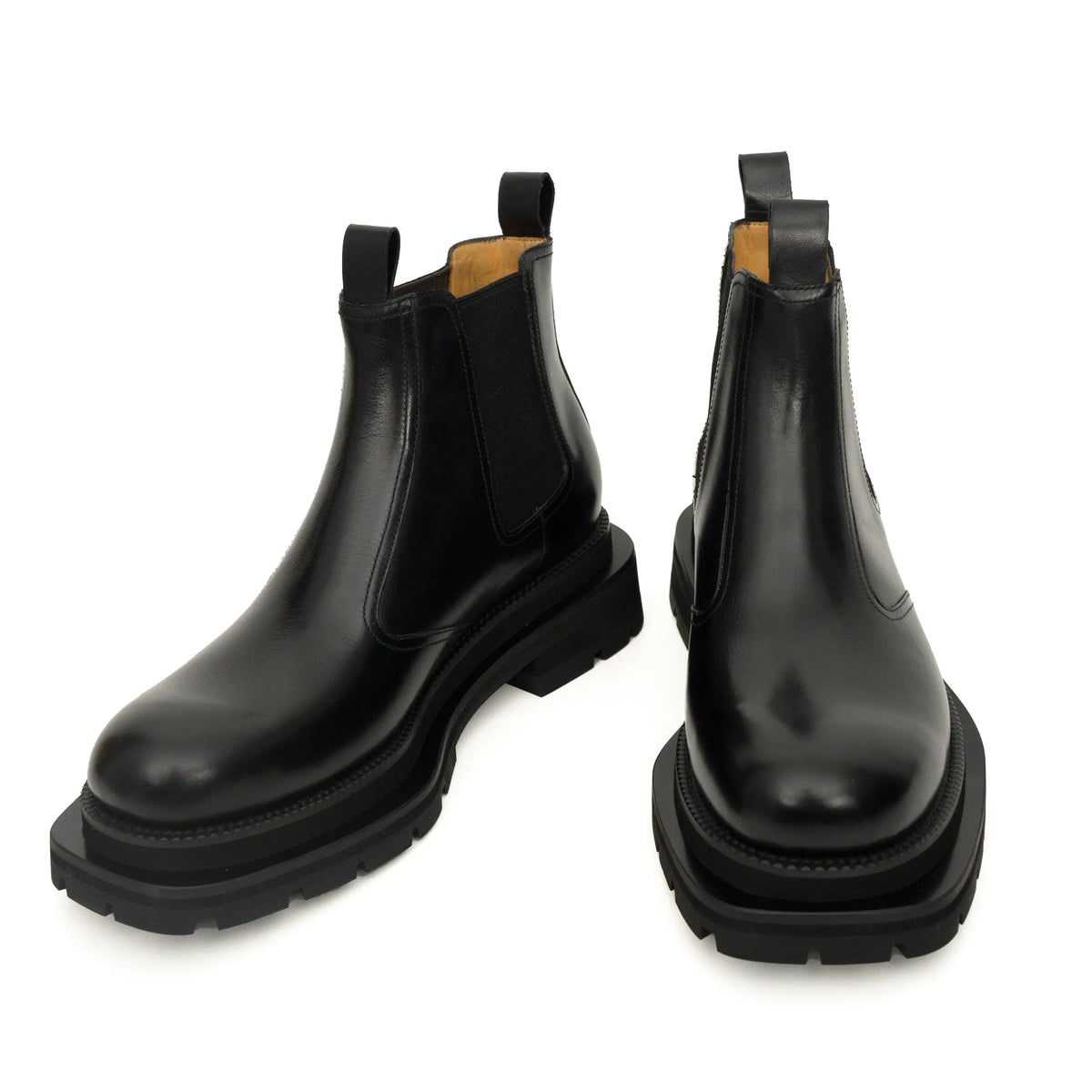 Black Lug-Sole Chelsea Boots DIVINCH