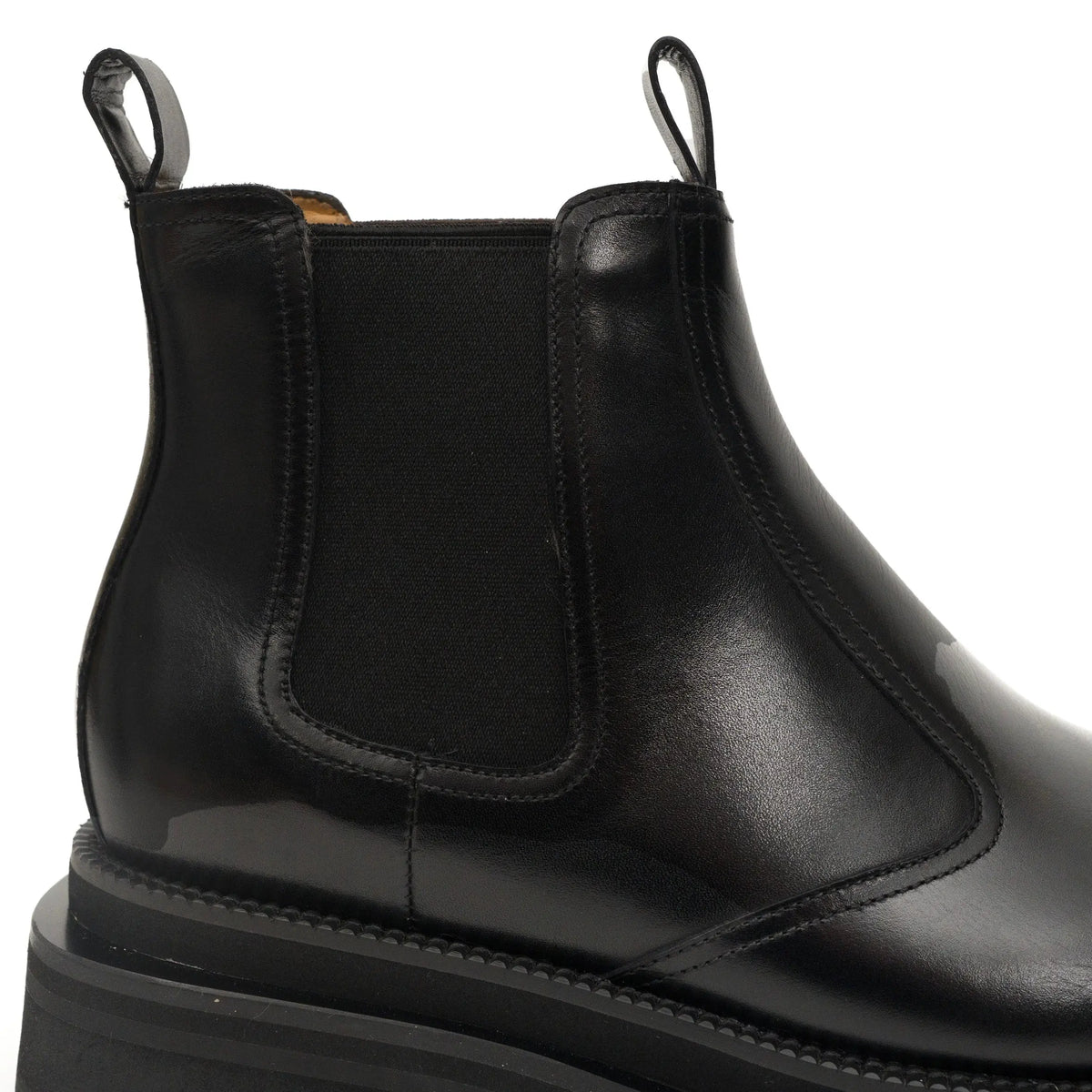 Black Lug-Sole Chelsea Boots DIVINCH