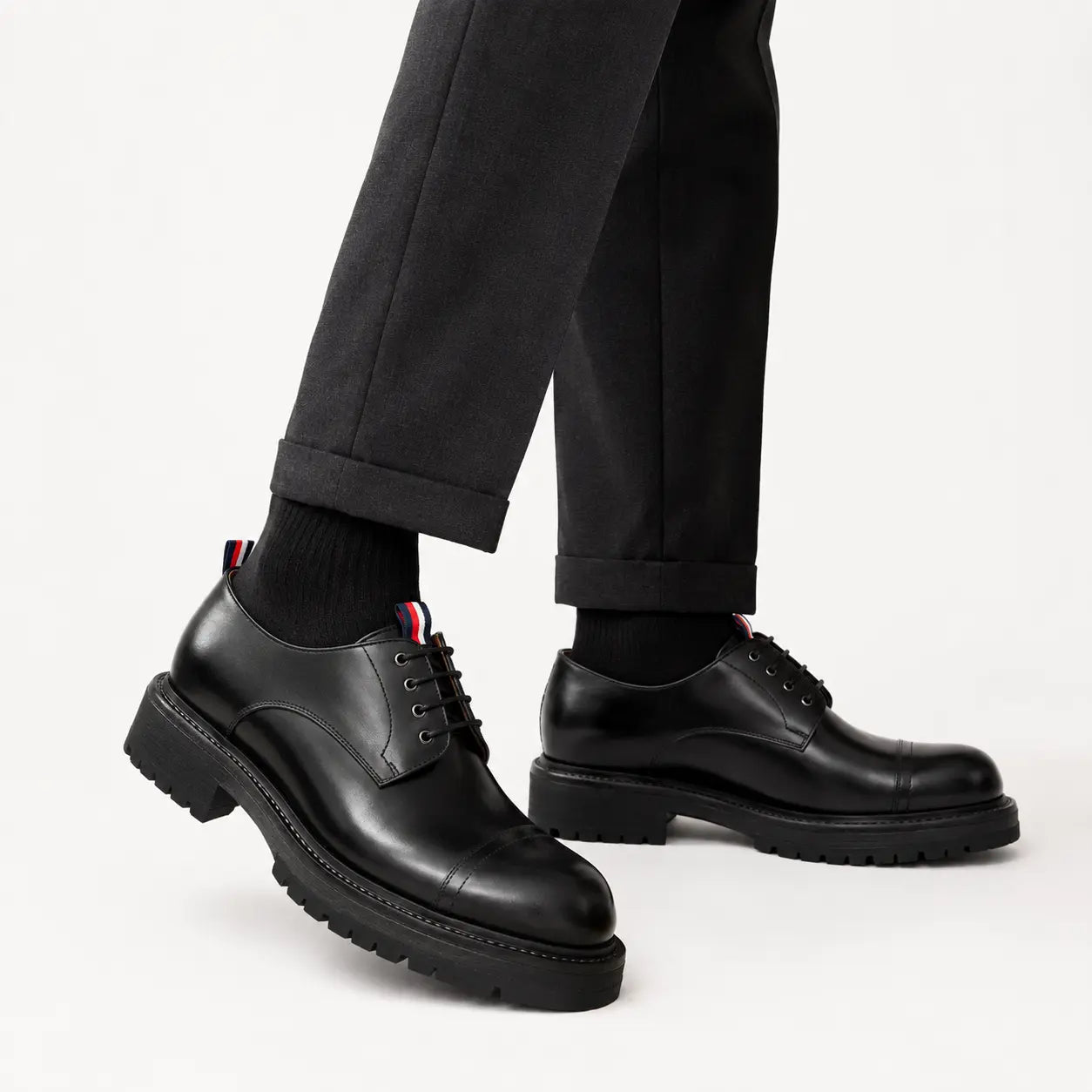 Black Lug Sole Derby