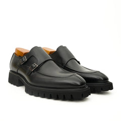 Black Lug Sole Monk Derby DIVINCH