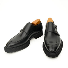 Black Lug Sole Monk Derby DIVINCH