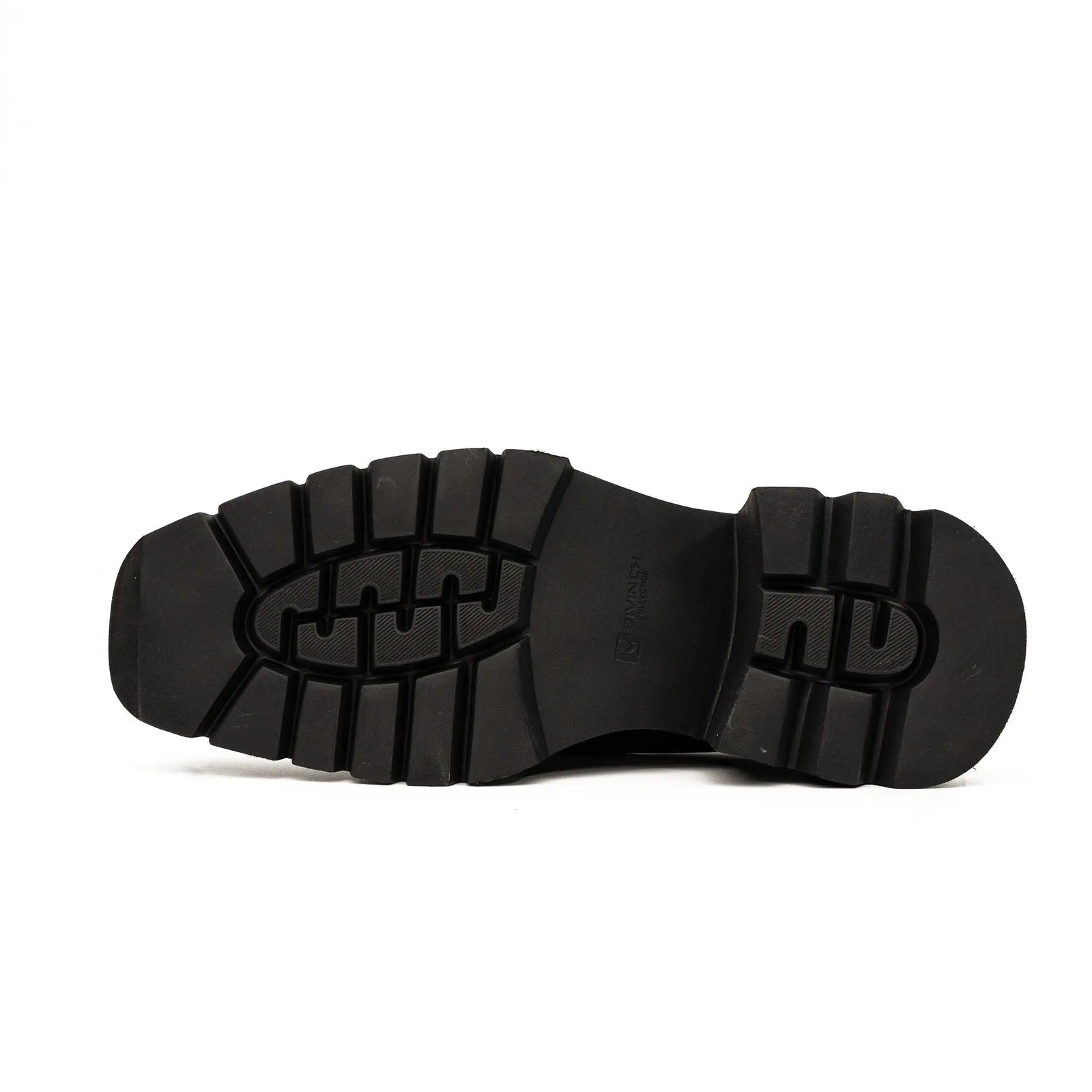DIVINCH 5037B black lug sole strap shoes outsole detail