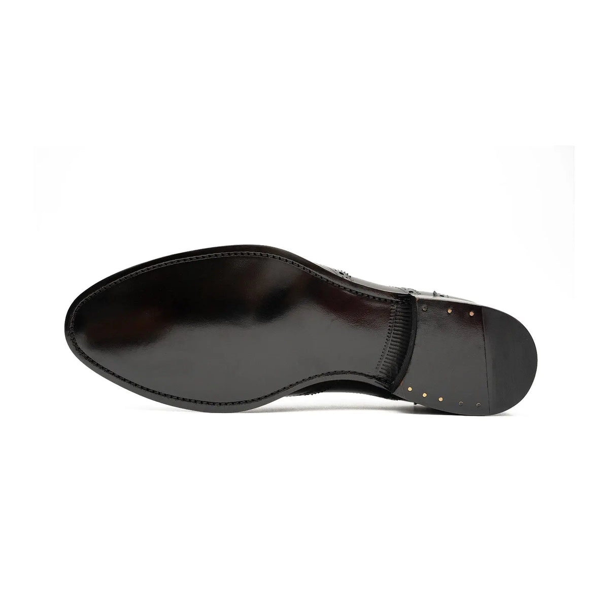Black Men's Goodyear Welted Brogue Leather Shoes Divinch