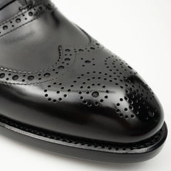 Black Men's Goodyear Welted Brogue Leather Shoes Divinch
