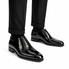 Black Patent Oxford Dress Shoe
