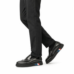 Black Platform Penny Loafer