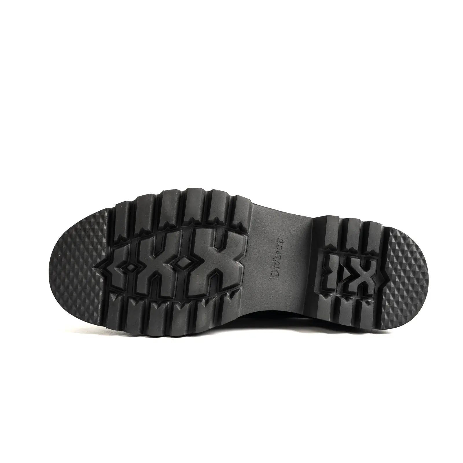 Black Polished Leather Kiltie Derby Divinch